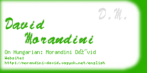 david morandini business card